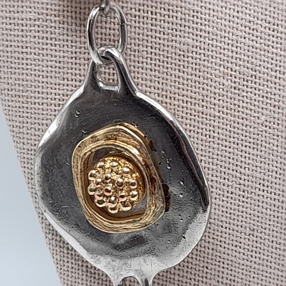 Chico's Long 42" Bead Necklace Beige Lavender Clear Layering - Picture 6 of 14